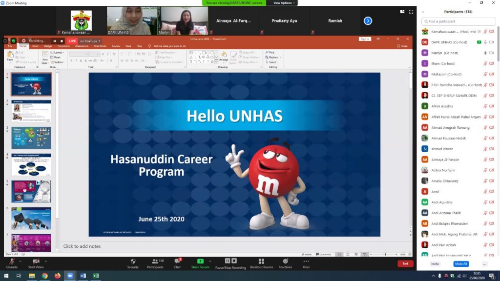 Unhas Gelar Career Program Batch II Bahas Persiapan Dini Masuk Dunia Kerja