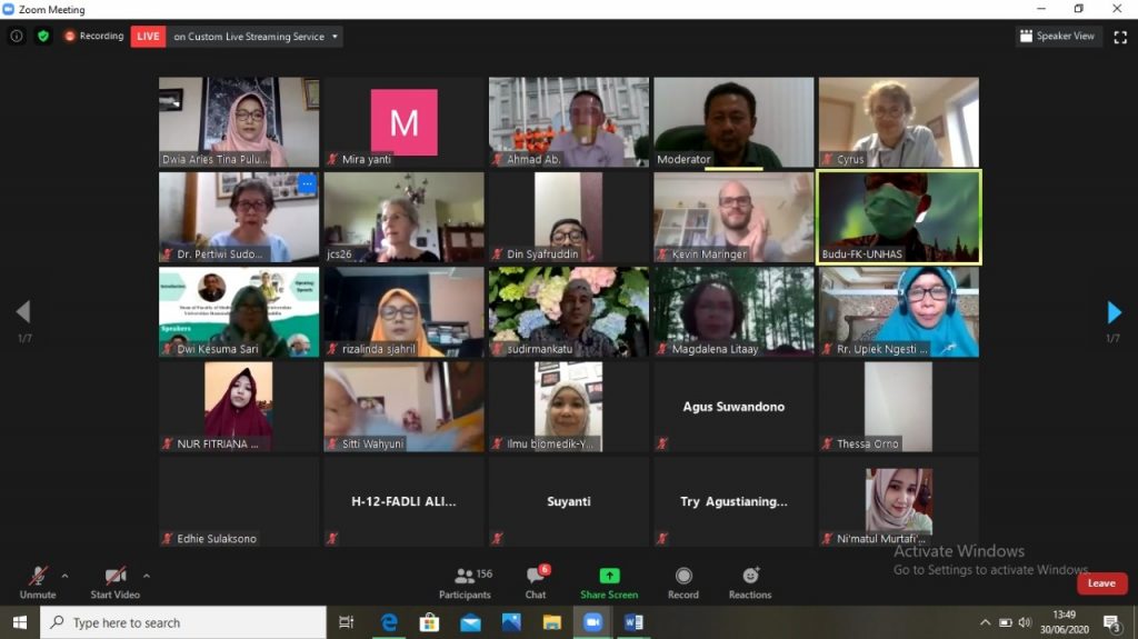 Fakultas Kedokteran Unhas Gelar Webinar Internasional Bahas Patogen Zoonotic