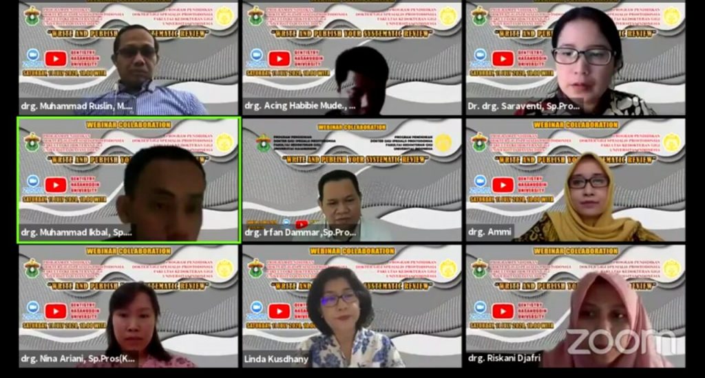 Spesialis Prostodonsia FKG Unhas dan FKG UI Gelar Webinar Collaboration, Ini yang dibahas