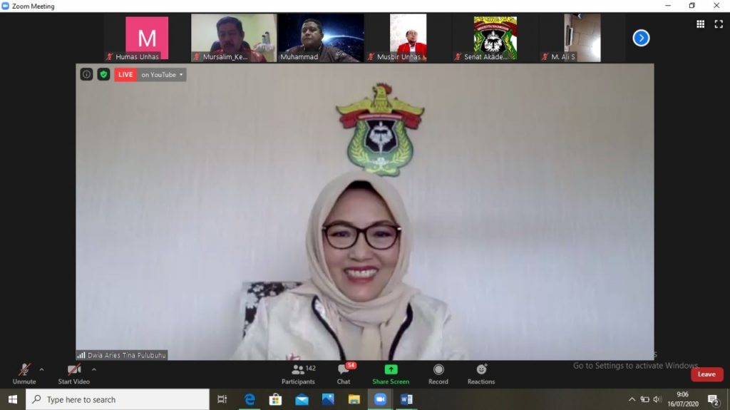 Dewan Professor Unhas Bahas Protokol Keperilakuan Era New Normal