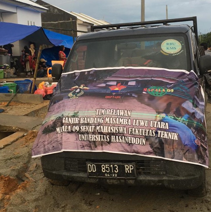 Lembaga Kemahasiswaan FT Unhas Turut Membantu Dampak Bencana di Masamba