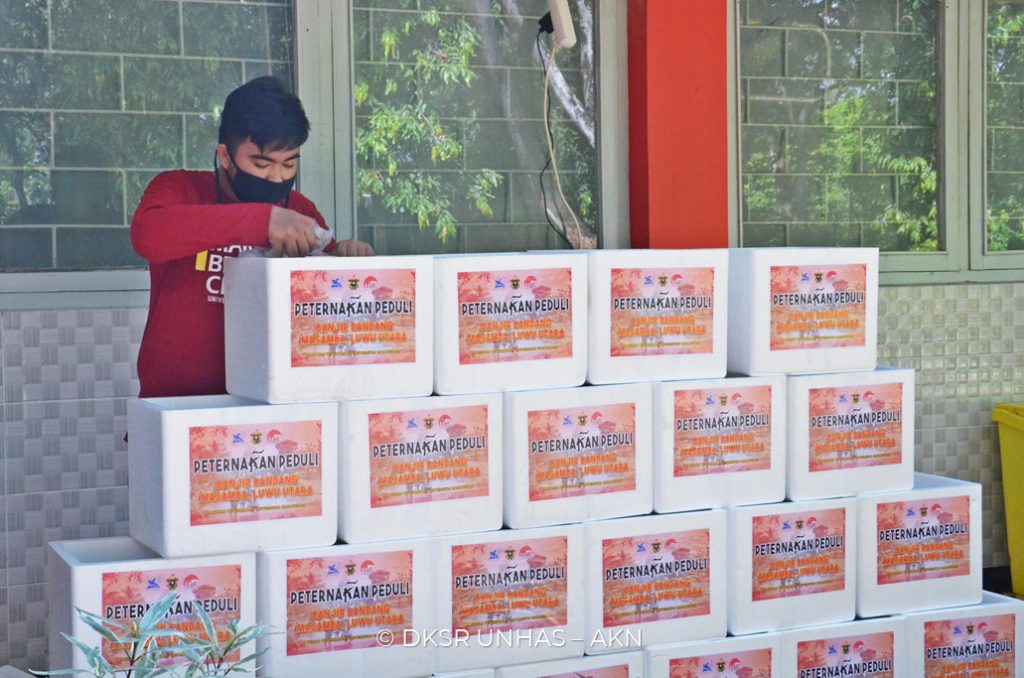 Pelepasan Bantuan 1 Ton Bakso dari Unhas untuk Korban Bencana Masamba