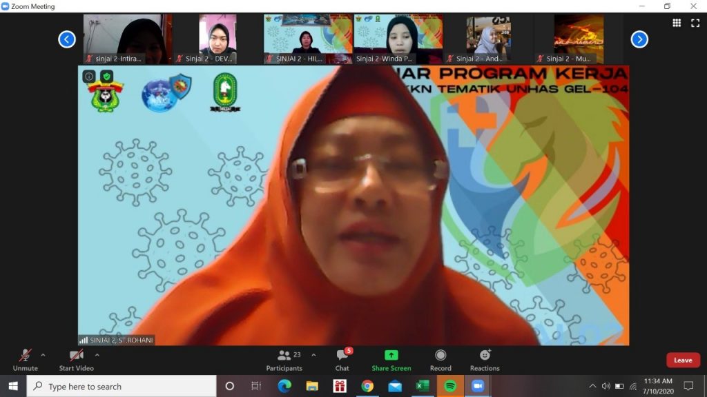 Peserta KKN Unhas di Sinjai 2 Fokus Edukasi Masyarakat Terkait Gizi dan Covid-19