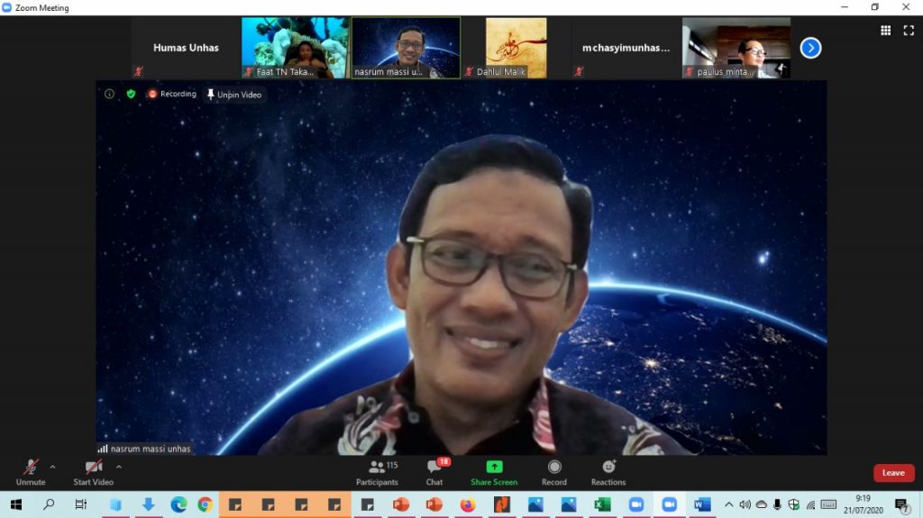 Seminar Online FIKP Unhas Bahas Potensi Wisata Kepulauan Selayar