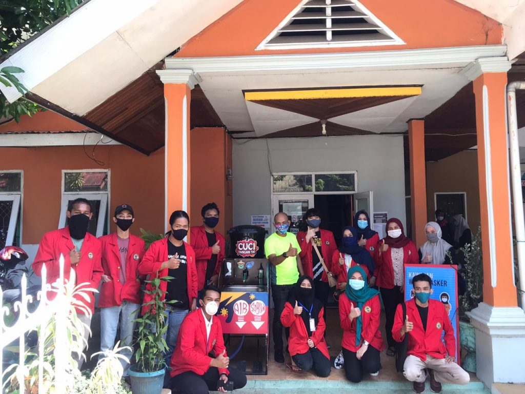 Mahasiswa KKN Unhas Rancang Pembuatan Mesin Cuci Tangan untuk Cegah Covid-19
