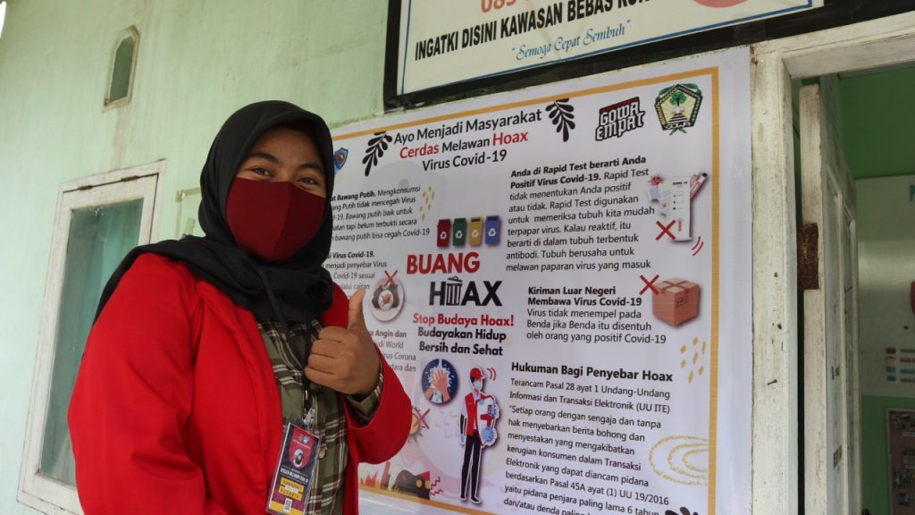 Mahasiswa KKN Unhas Laksanakan Kampanye Anti Hoax terkait Pandemi Covid-19