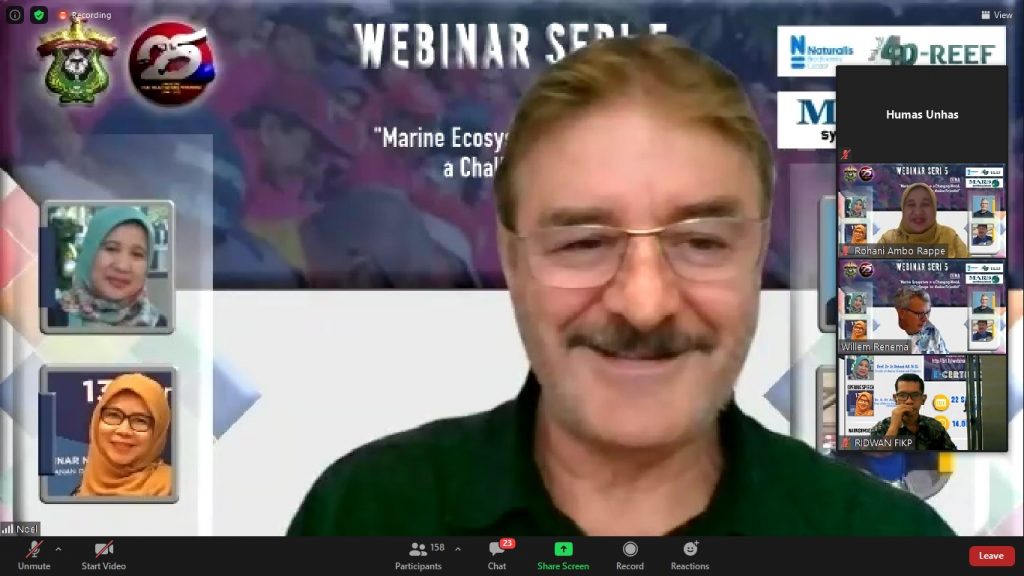 FIKP Unhas Gelar Webinar Internasional Bahas Perubahan Ekosistem Laut