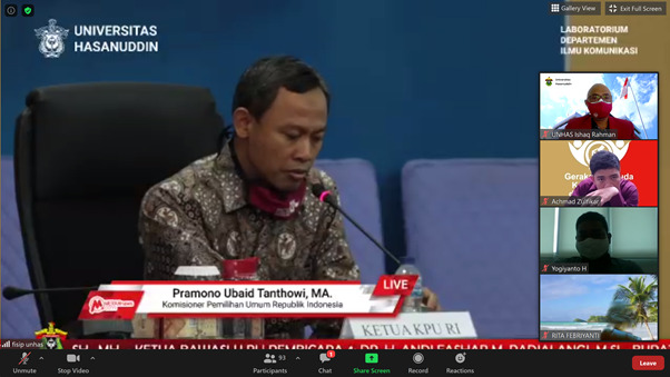 Bahas Pilkada Serentak, FISIP Unhas, DKPP RI dan AIPI Makassar Gelar Seminar Nasional
