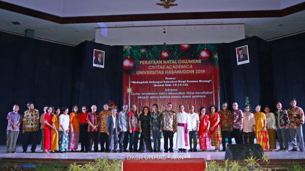 Natal Oikumene Keluarga Besar Kristiani Unhas Tekankan Saling Bersahabat