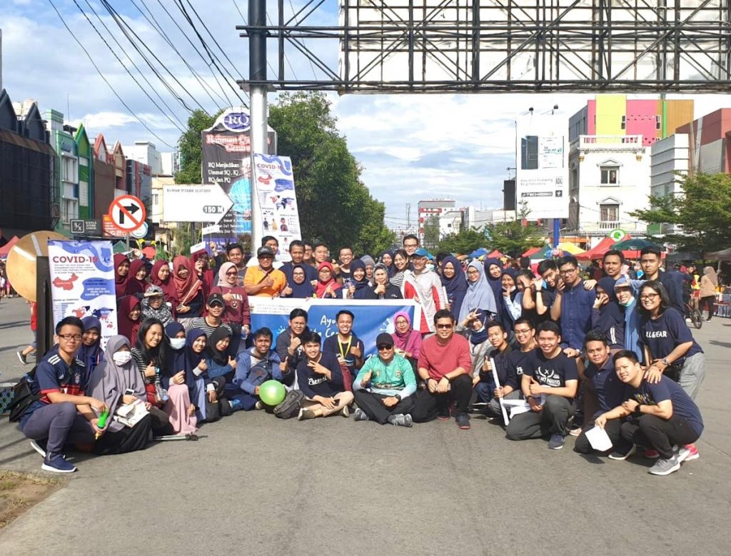 Mahasiswa FK Unhas Penyuluhan Corona Virus pada Ajang Car Free Day