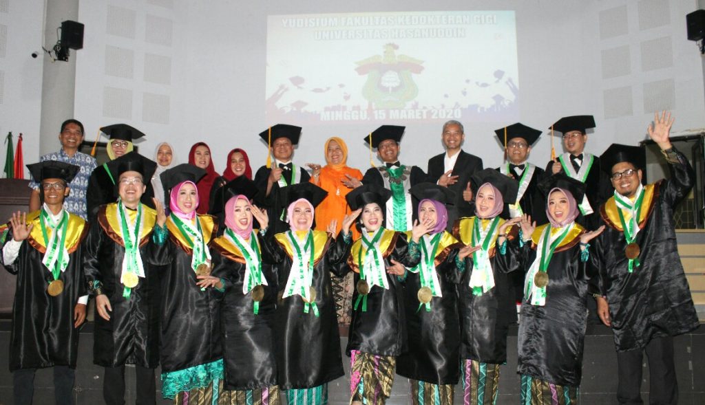 FKG Unhas Gelar Yudisium, Protokol Pencegahan Covid-19 Diterapkan