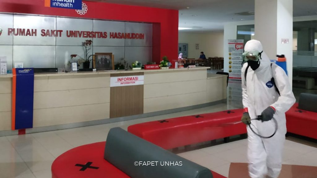Proses Sterilisasi Fasilitas Pelayanan Publik di Unhas Terus Berlanjut