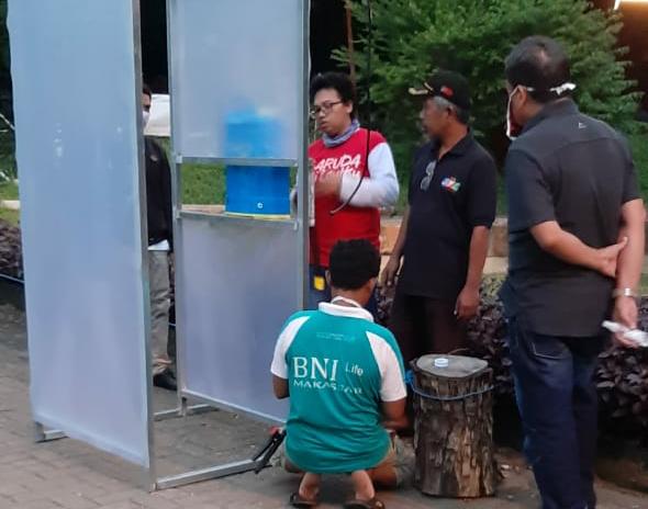 Antisipasi Covid-19, Fasilitas Hunian Unhas Sediakan Bilik Penyemprotan