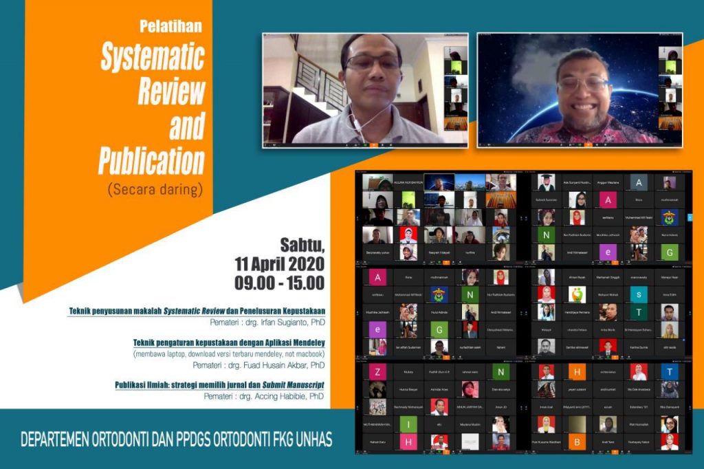 FKG Unhas Gelar Pelatihan Systematic Review untuk Terapkan Pembelajaran Daring