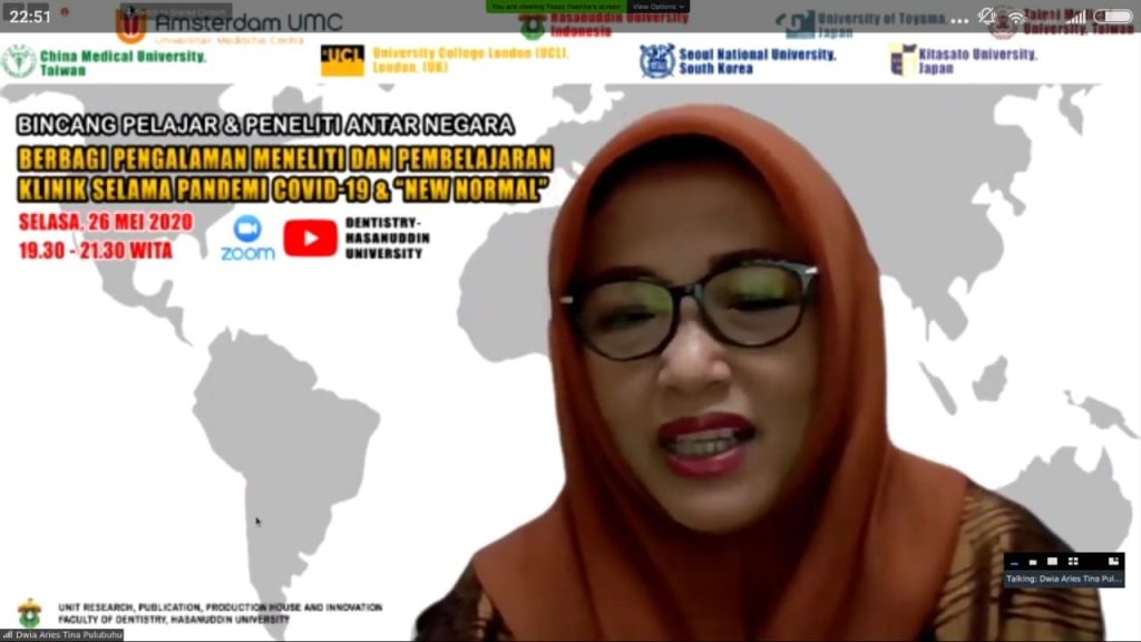 FKG Unhas Gelar Bincang Pelajar dan Peneliti Antar Negara