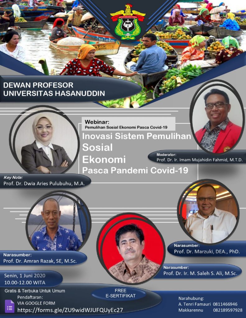 Dewan Professor Unhas Gelar Webinar, 2500 Peserta Telah Mendaftar