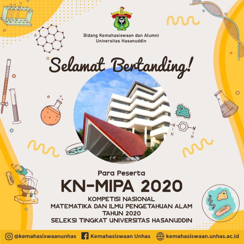 Pembukaan KN-MIPA 2020 Tingkat Unhas secara Virtual, Diukuti 259 Peserta