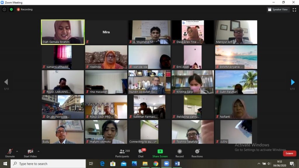 FK Unhas Gelar Webinar Internasional Bahas Management Covid-19 Jepang-Indonesia