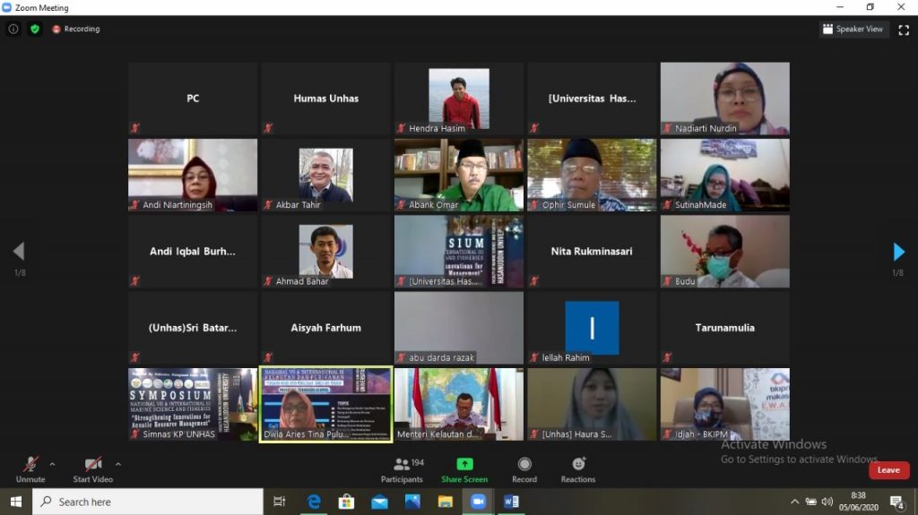 FIKP Unhas Gelar Simposium Nasional Ke-7 dan Simposium Internasional ke-3