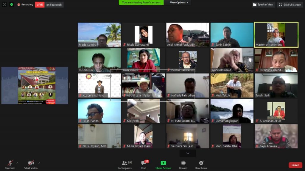 Mahasiswa Peternakan Unhas Gelar Webinar Hadirkan Tokoh Nasional Peternakan