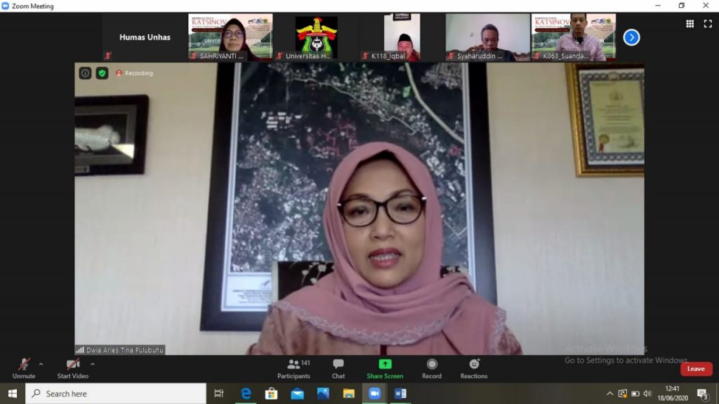 Unhas Gelar Bimbingan Teknis Penilaian Tingkat Kesiapan Inovasi Secara Virtual