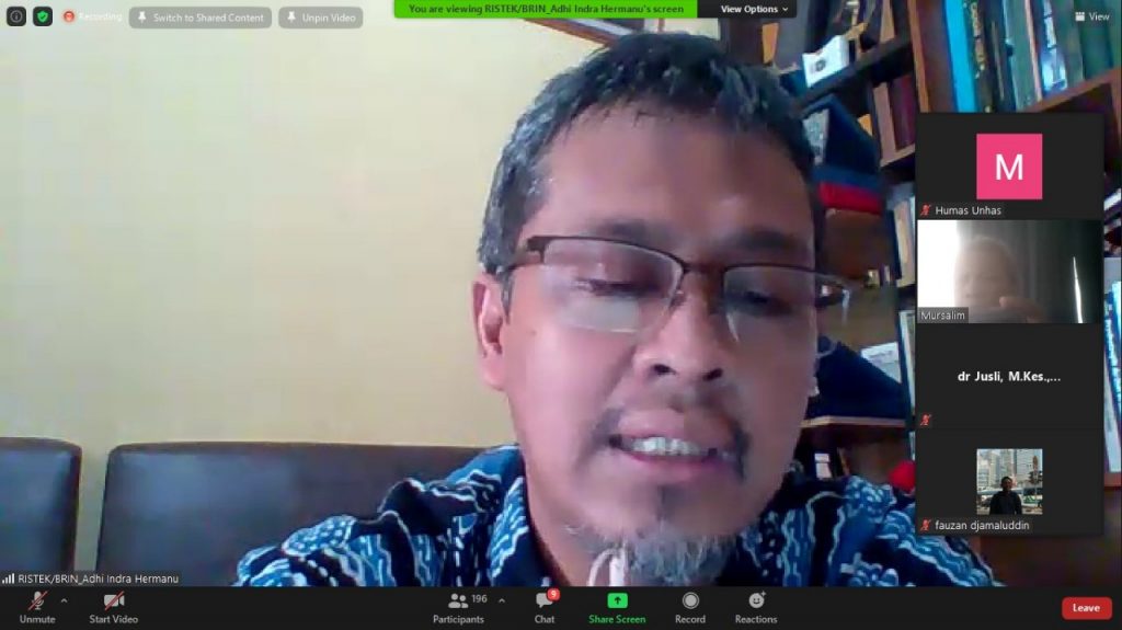 Unhas Gelar Sosialisasi Penelitian dan Pengabdian Masyarakat Hibah Kemenristek BRIN