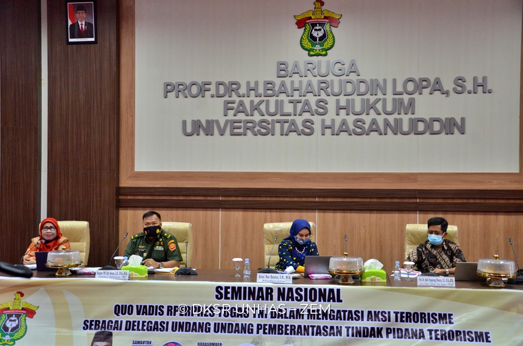 FH Unhas Gelar Seminar Nasional Pelibatan TNI Mengatasi Terorisme