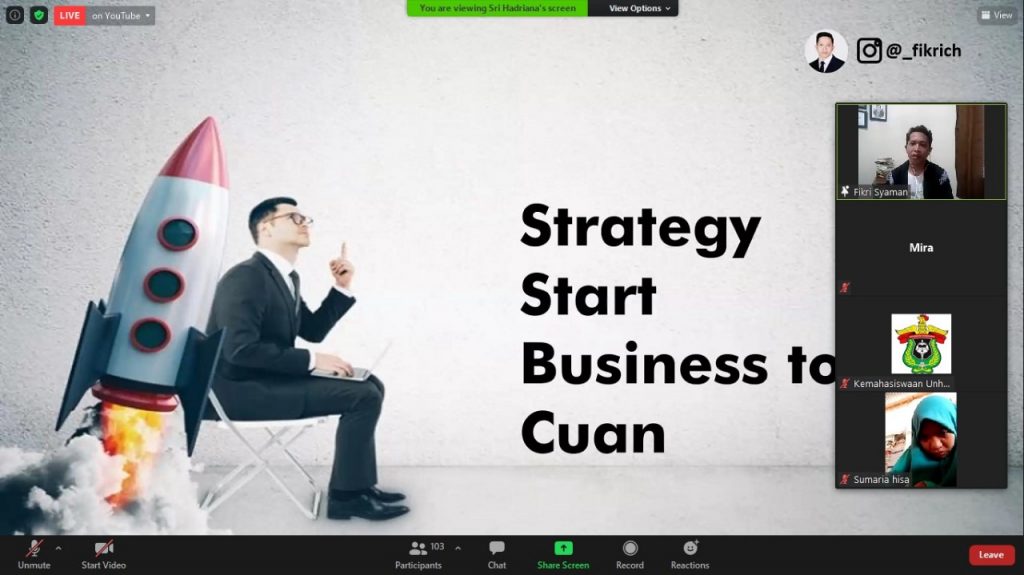 Unhas Gelar Webinar Strategi Sukses Bisnis Kuliner