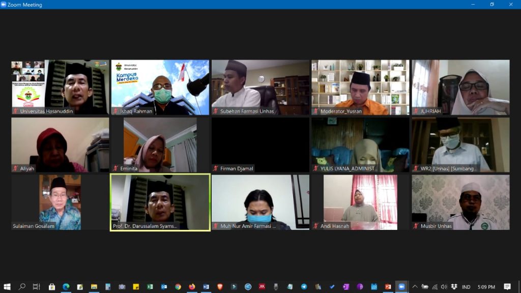 Unhas Gelar GUMSB Virtual Bahas Keutamaan Ilmu Sesuai Al-Quran