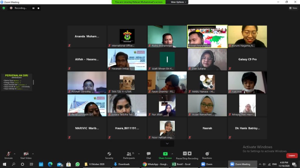 Belajar Bahasa Indonesia, Ini tanggapan Peserta International Cultural Program Unhas