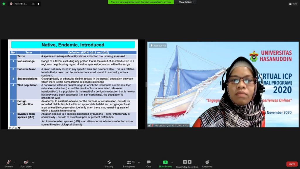 Peserta ICP Unhas Dikenalkan Dengan Kekayaan Laut Indonesia