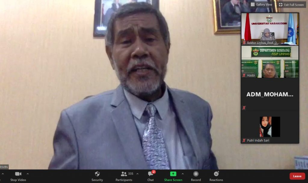 Unhas Gelar Webinar Kontribusi Sosiologi dalam Ketahanan Keluarga Era Covid-19