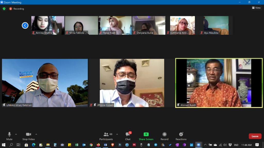 Implementasi Merdeka Belajar, Mahasiswa Unhas Belajar Diplomasi dari Diplomat Senior