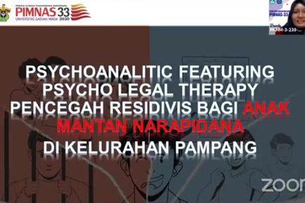 Terapi Psikoanalitik Anak Residivis Antarkan Tim PKM FH Unhas Raih Emas PIMNAS 2020