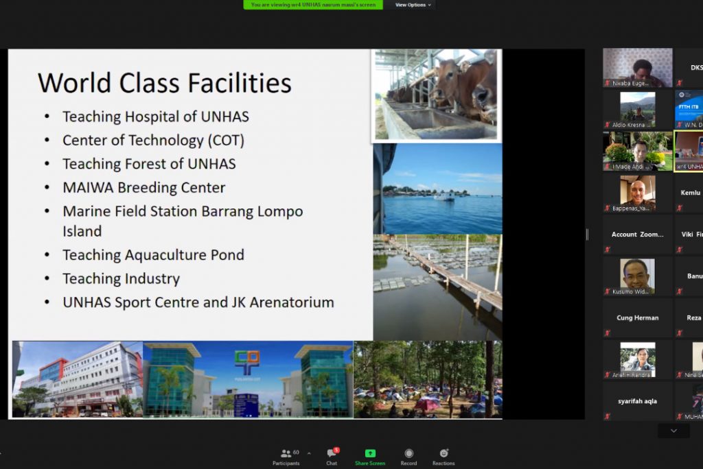 Unhas Paparkan Langkah Internasionalisasi Pada Webinar ITB