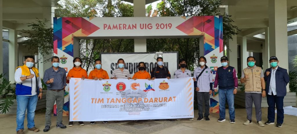 Tim Satgas Kebencanaan FT Unhas Aksi Tanggap Darurat untuk Sulawesi Barat