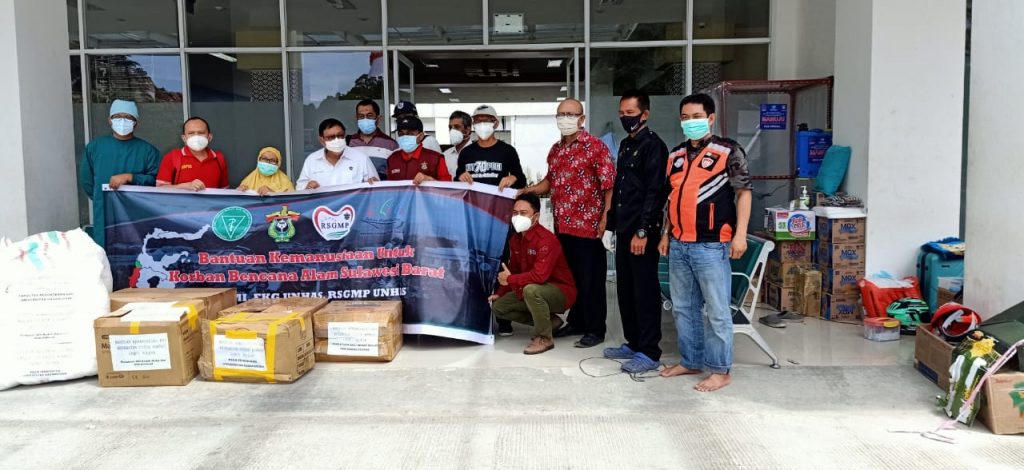 RSGMP Unhas Salurkan Bantuan Alat dan Bahan Kesehatan Untuk Sulbar