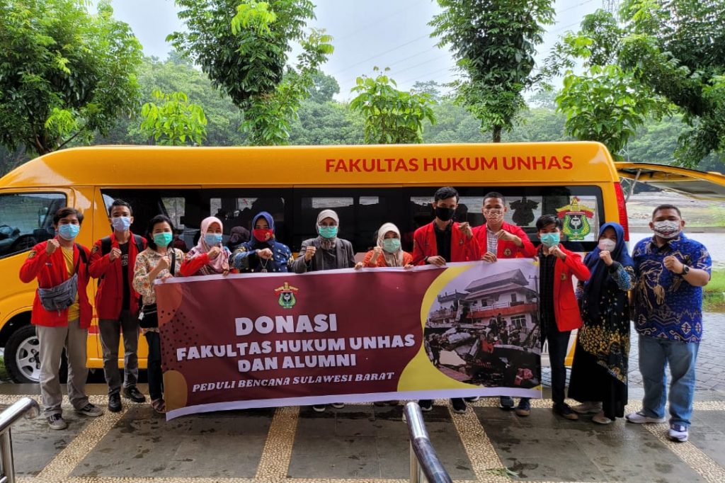 Fakultas Hukum Unhas Salurkan Bantuan untuk Korban Bencana Sulbar