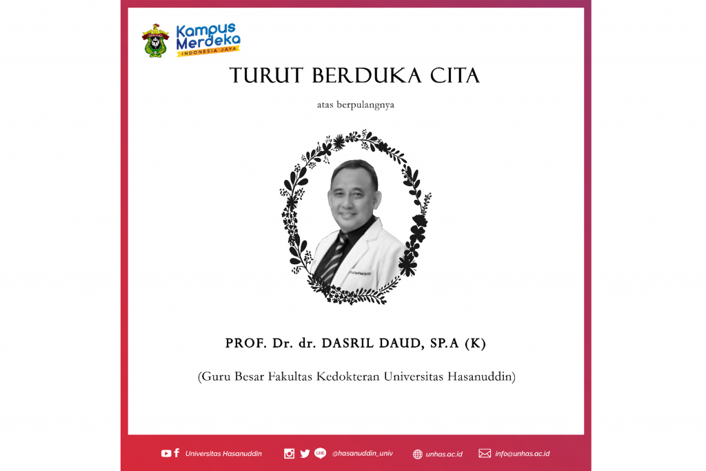 Obituari Prof.Dr.dr.Dasril Daud, Sp.A.(K), Sang “Summa Cumlaude” Ramah itu Telah Tiada
