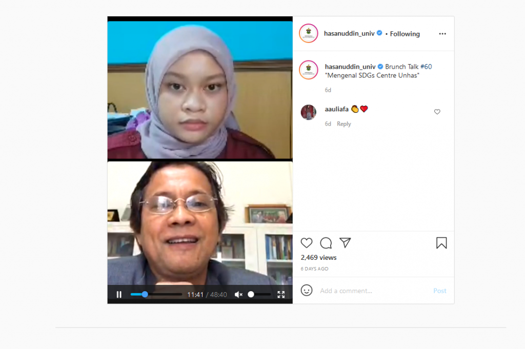 Brunch Talk #60 Kenal Dekat SDGs Center Unhas