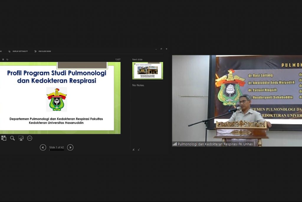 Unhas Gelar Penerimaan Bagi 13 Mahasiswa Baru PPDS Pulmonologi dan Kedokteran Respirasi