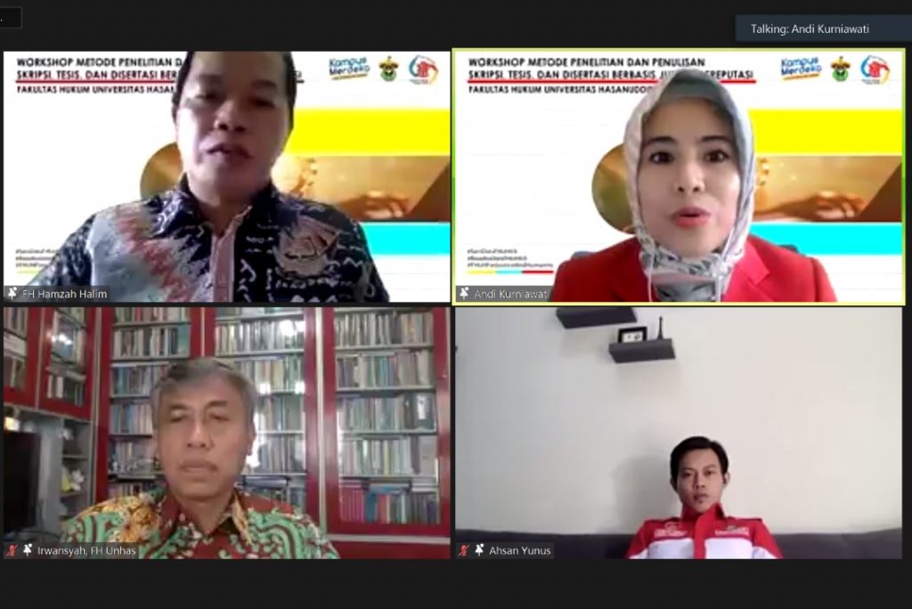 Rangkaian Dies Natalis Ke-69 FH Unhas Gelar Workshop Metode Penelitian dan Penulisan Ilmiah