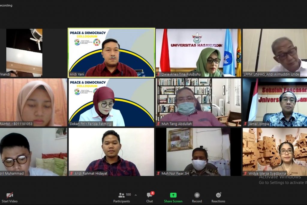 Puslitbang CPCD Unhas Unhas Bahas Potensi Konflik Wilayah Pesisir dan Laut