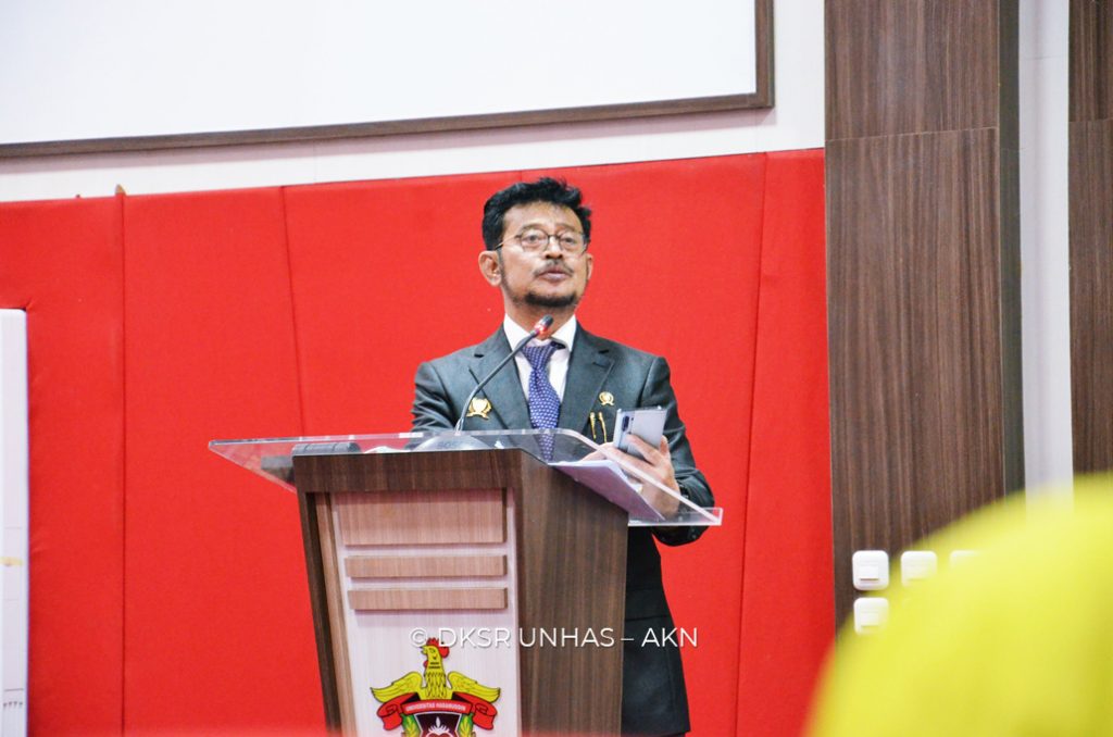 Menteri Pertanian RI Bawakan Orasi Ilmiah Pada Puncak Perayaan Dies Natalis ke-69 FH Unhas