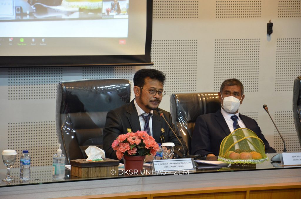 FISIP Unhas Gelar Kuliah Umum Bahas Kebijakan Pertanian Era New Normal oleh Menteri Pertanian RI