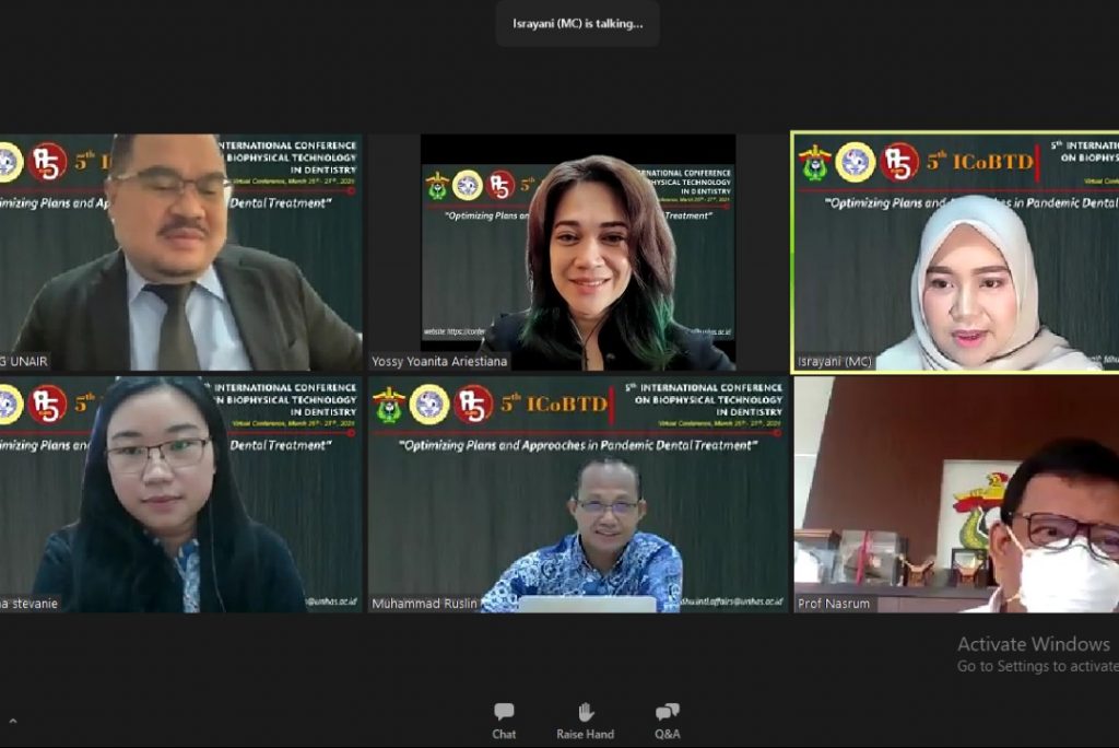 FKG Unhas Gelar Virtual Konferensi ICoBTD Hadirkan Narasumber dari 8 Negara