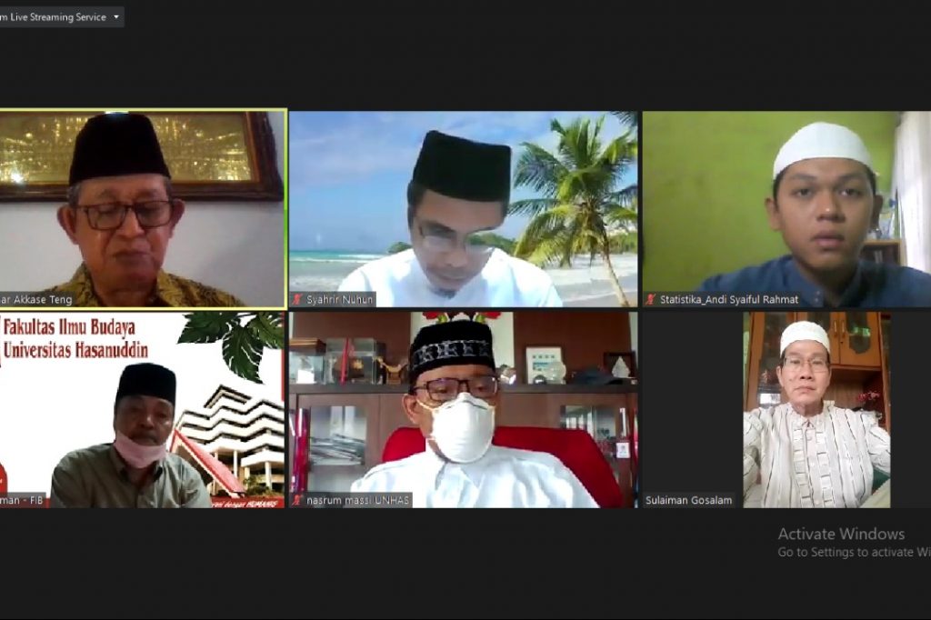 GUMSB Virtual Unhas Bahas Integrasi Agama dan Politik Masyarakat Madani