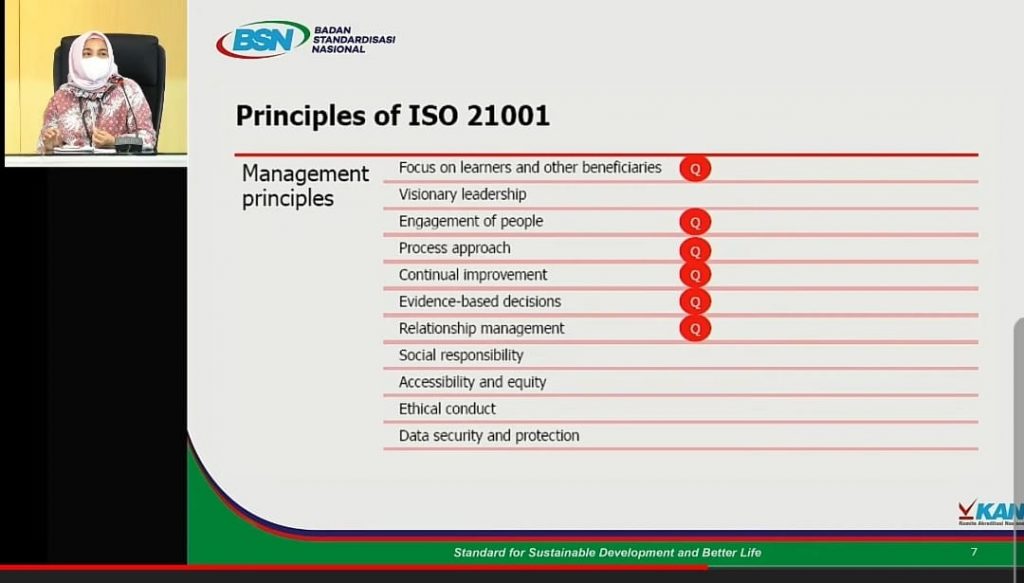 Diskusi Ilmiah Sistem Manajemen Organisasi Pendidikan Tinggi Berbasis SNI