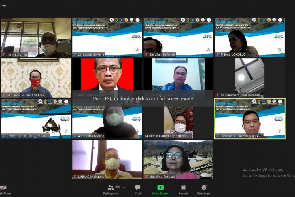 Unhas Gelar Workshop Pengembangan Penelitian dan Inovasi Rumput Laut