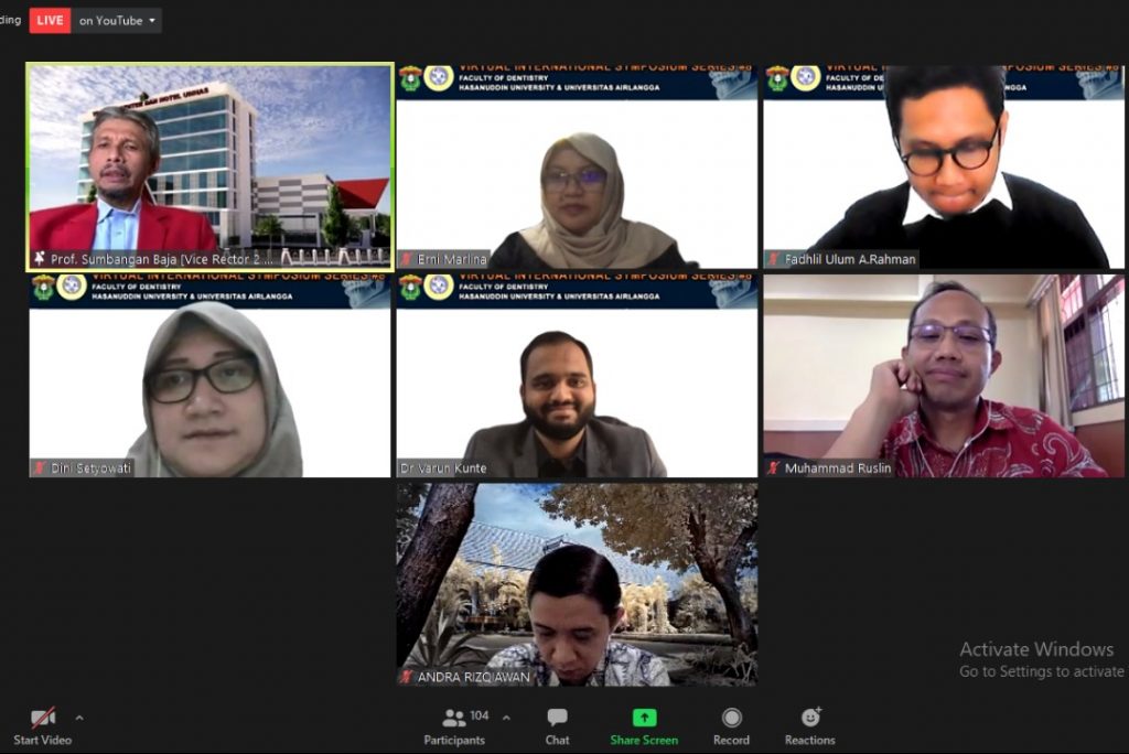 Unhas dan Unair Kerja Sama Gelar Virtual Internasional Symposium